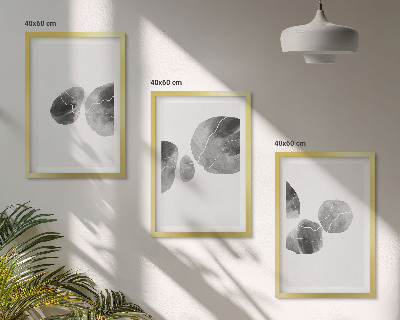 Lot de 3 tableaux pour salon Éclaboussures de peinture d'art abstrait