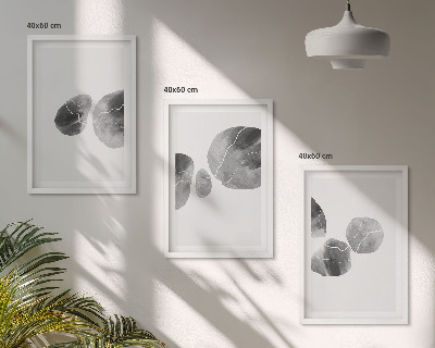 Lot de 3 tableaux pour salon Éclaboussures de peinture d'art abstrait