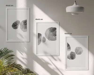 Lot de 3 tableaux pour salon représentant des éclaboussures de peinture d'art abstrait