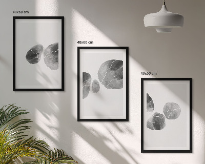 Lot de 3 tableaux pour salon Éclaboussures de peinture d'art abstrait
