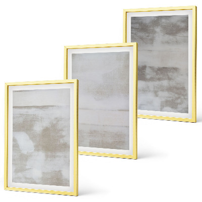 Lot de 3 tableaux pour salon Textures modernes vieillies