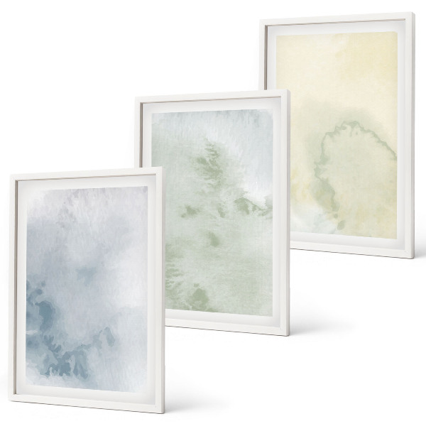 Cadre photo mural Aquarelles pastel sur toile