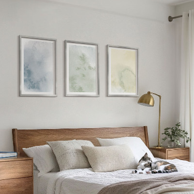 Cadre photo mural Aquarelles pastel sur toile