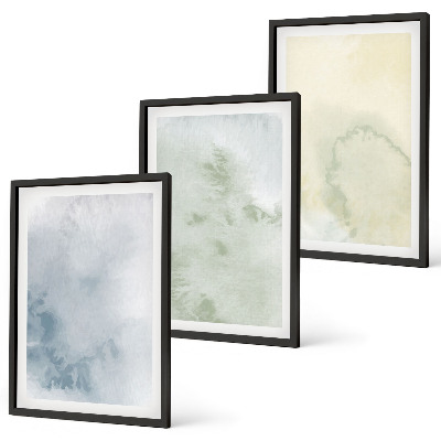 Cadre photo mural Aquarelles pastel sur toile