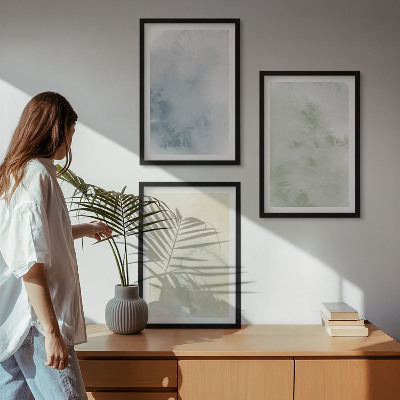 Cadre photo mural Aquarelles pastel sur toile