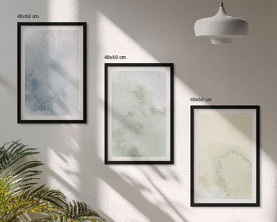Cadre photo mural Aquarelles pastel sur toile