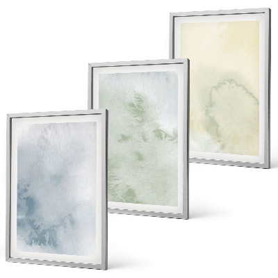 Cadre photo mural Aquarelles pastel sur toile