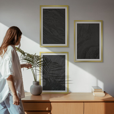 Cadre photo mural Textures élégantes en marbre foncé
