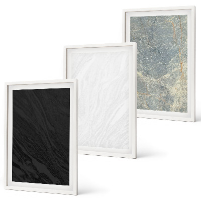 Lot de 3 tableaux pour salon Les couleurs des élégantes structures en pierre