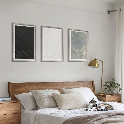 Lot de 3 tableaux pour salon Les couleurs des élégantes structures en pierre