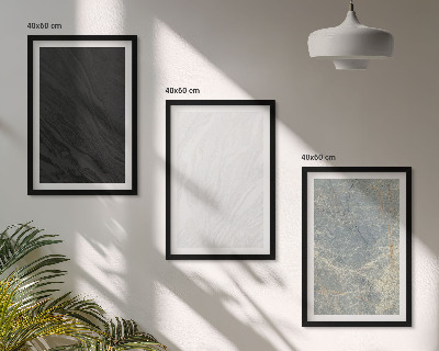 Lot de 3 tableaux pour salon Les couleurs des élégantes structures en pierre