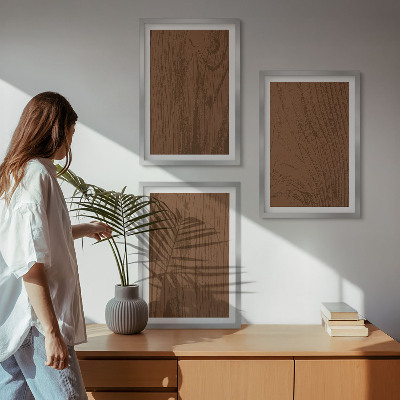 Cadre photo mural Minimalisme de l'écorce de bois