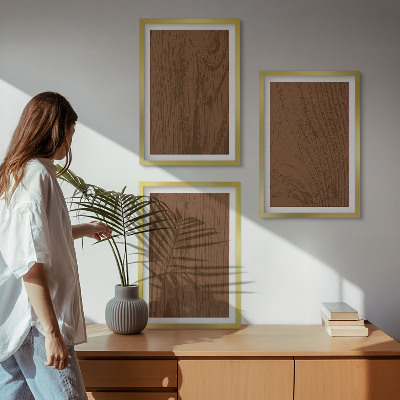 Cadre photo mural Minimalisme de l'écorce de bois