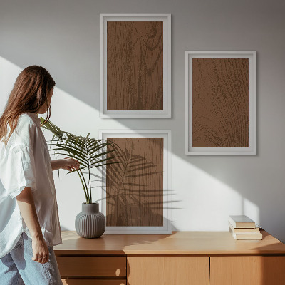 Cadre photo mural Minimalisme de l'écorce de bois