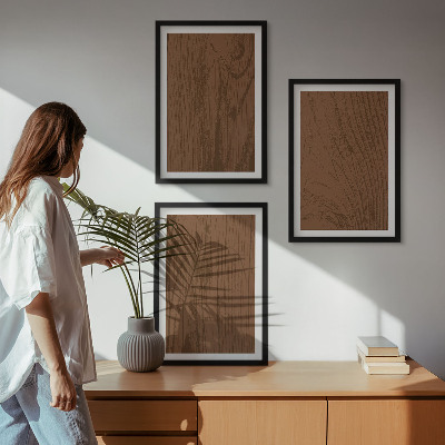 Cadre photo mural Minimalisme de l'écorce de bois
