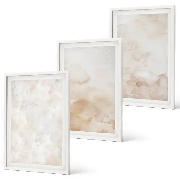 Cadre photo mural à motifs de textures pastel tendance