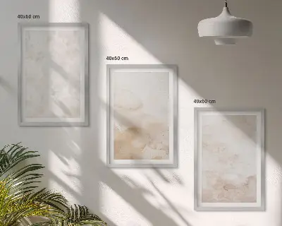 Cadre photo mural à motifs de textures pastel tendance