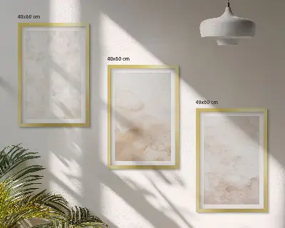 Cadre photo mural à motifs de textures pastel tendance