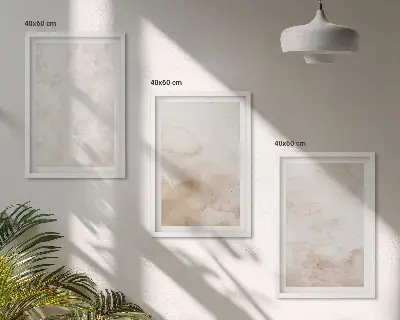 Cadre photo mural à motifs de textures pastel tendance