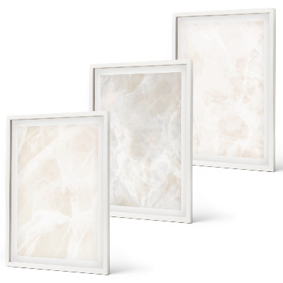 Lot de 3 tableaux pour salon La structure en marbre élégant