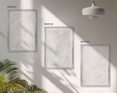 Lot de 3 tableaux pour salon La structure en marbre élégant