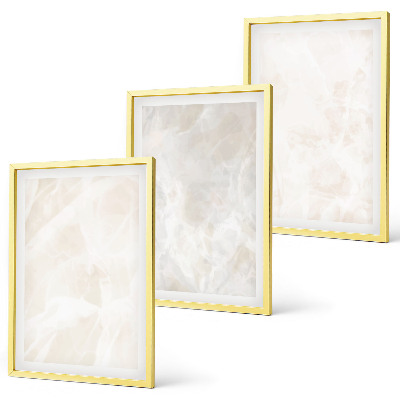 Lot de 3 tableaux pour salon La structure en marbre élégant