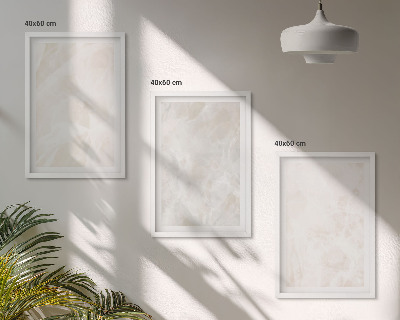 Lot de 3 tableaux pour salon La structure en marbre élégant