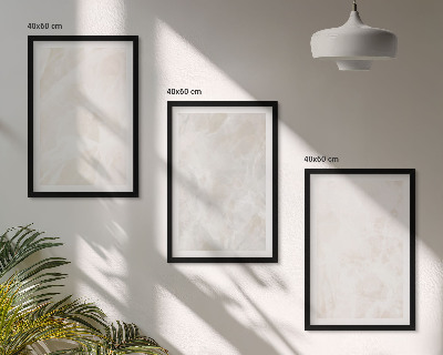 Lot de 3 tableaux pour salon La structure en marbre élégant