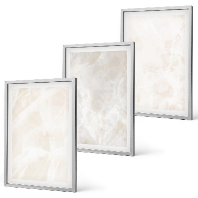 Lot de 3 tableaux pour salon La structure en marbre élégant