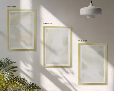 Cadre photo mural peinture abstraite au style bohème aux couleurs vives