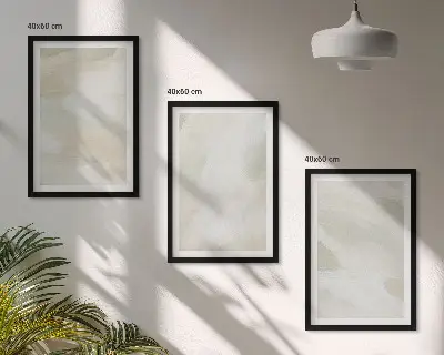 Cadre photo mural peinture abstraite au style bohème aux couleurs vives