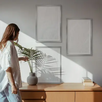 Cadre photo mural en marbre au design élégant