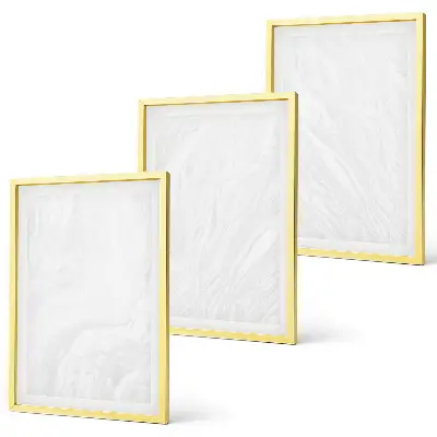 Cadre photo mural en marbre au design élégant