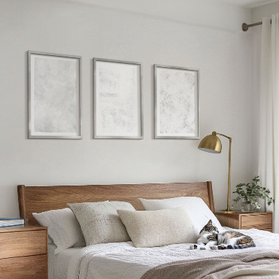 Cadre photo mural Fond minimaliste à taches blanches
