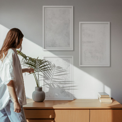 Cadre photo mural Fond minimaliste à taches blanches