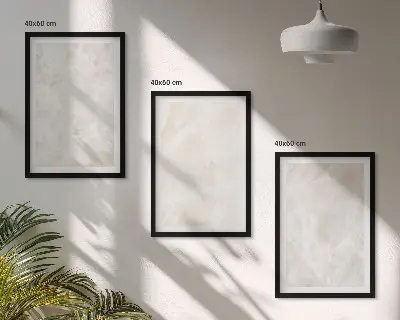 Lot de 3 tableaux pour salon motif structures en marbre pastel