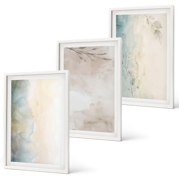 Cadre photo mural Cartons aquarelle délicats