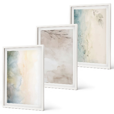Cadre photo mural Cartons aquarelle délicats
