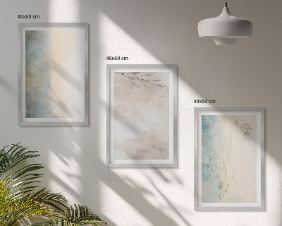 Cadre photo mural Cartons aquarelle délicats
