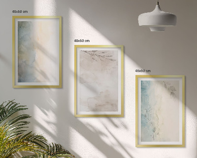 Cadre photo mural Cartons aquarelle délicats