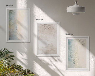 Cadre photo mural Cartons aquarelle délicats