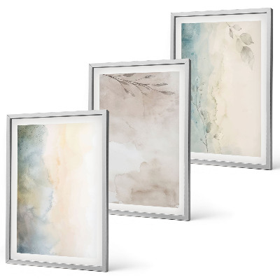 Cadre photo mural Cartons aquarelle délicats