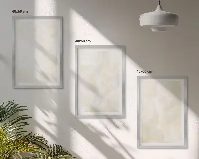 Peinture à texture lumineuse cadre photo mural