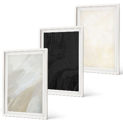 Lot de 3 tableaux pour salon Structures nuances minimalisme
