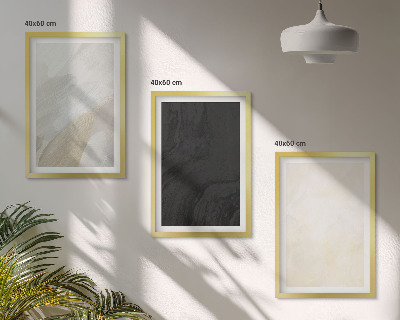Lot de 3 tableaux pour salon Structures nuances minimalisme