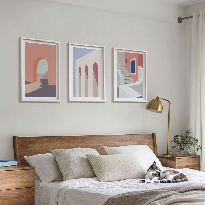 Cadre photo mural Illustrations architecturales minimalistes