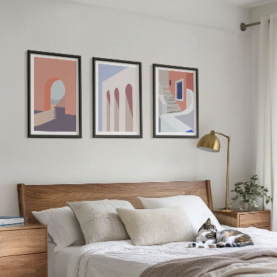 Cadre photo mural Illustrations architecturales minimalistes