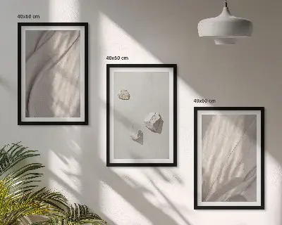 Lot de 3 tableaux pour salon avec motifs de structure de style bohème