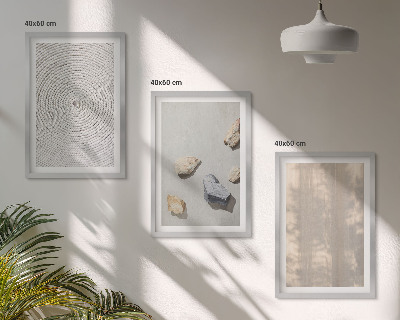Cadre photo mural Structures de textures naturelles bohèmes