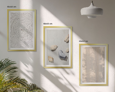 Cadre photo mural Structures de textures naturelles bohèmes